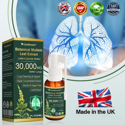 CareBreeze® Botanical Mullein Leaf Extract Lung Cleanse Spray